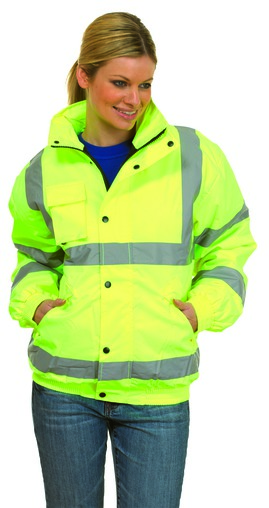 Photo of UC804 High Visibility Bomber Jacket by Uneek Clothing