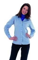 photo of Ladies Pinpoint Oxford Shirt - UC703