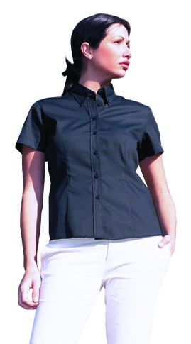 Photo of UC704 Ladies Pinpoint Oxford Half Sleeve Shirt by Uneek Clothing