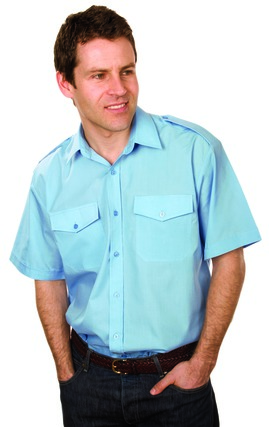 Photo of UC708 Mens Classic Half Sleeve Pilot Shirt by Uneek Clothing